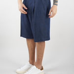 Bermuda Blu con pences effetto Denim BE3711 28 I'M BRIAN 