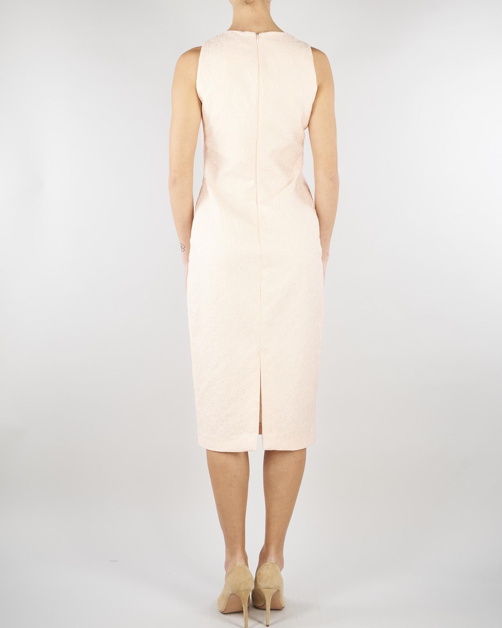 Abito Rosa in cloqué jacquard MSECOSE 1 MAX MARA STUDIO 