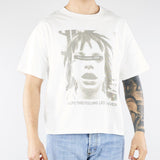 T-shirt Boxy Bianco con stampa HTEM321802 214 ACUPUNCTURE 