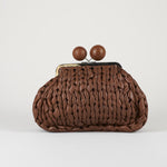 Borsa Pasticcino Bag Cuoio medium in nappa tricot WKALIBERO 3 MAX MARA WEEKEND 