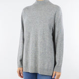 Maglia Grigio in misto lana con collo a cratere RI5NT013 0007 ICONA 
