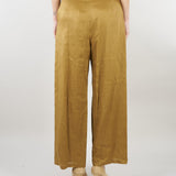 Pantalone Senape crop in tela ramié MSTTARTUFO 53 MAX MARA STUDIO 