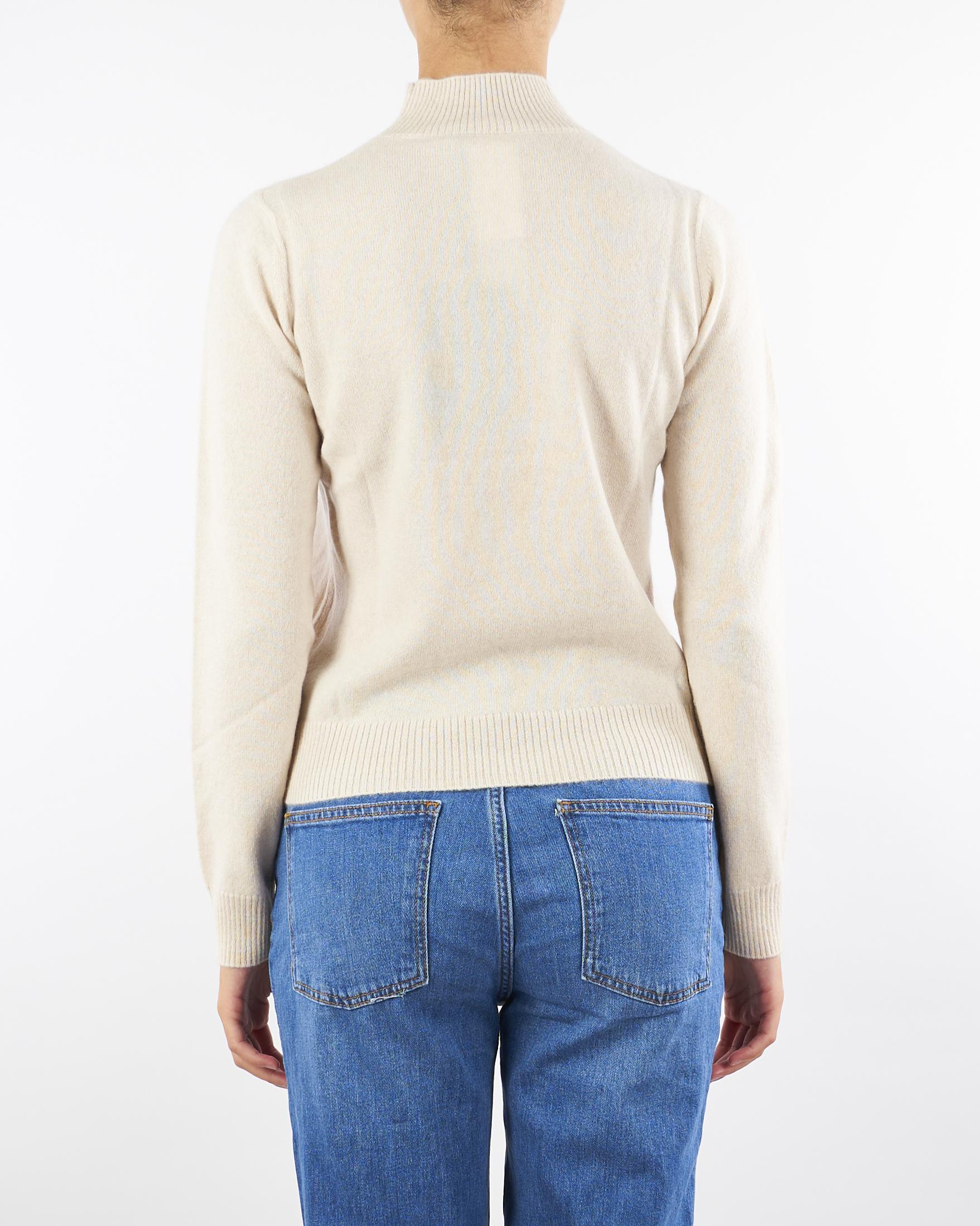 Lupetto Vaniglia in puro cashmere BACHECA 1 PENNY BLACK 