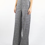 Pantalone Bianco-Nero microfantasia con paillettes ACTPA024PA3020 00 ACTUALEE 