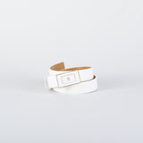 Cintura Avorio in pelle con placca logo CT78S56E2 360 ELISABETTA FRANCHI 