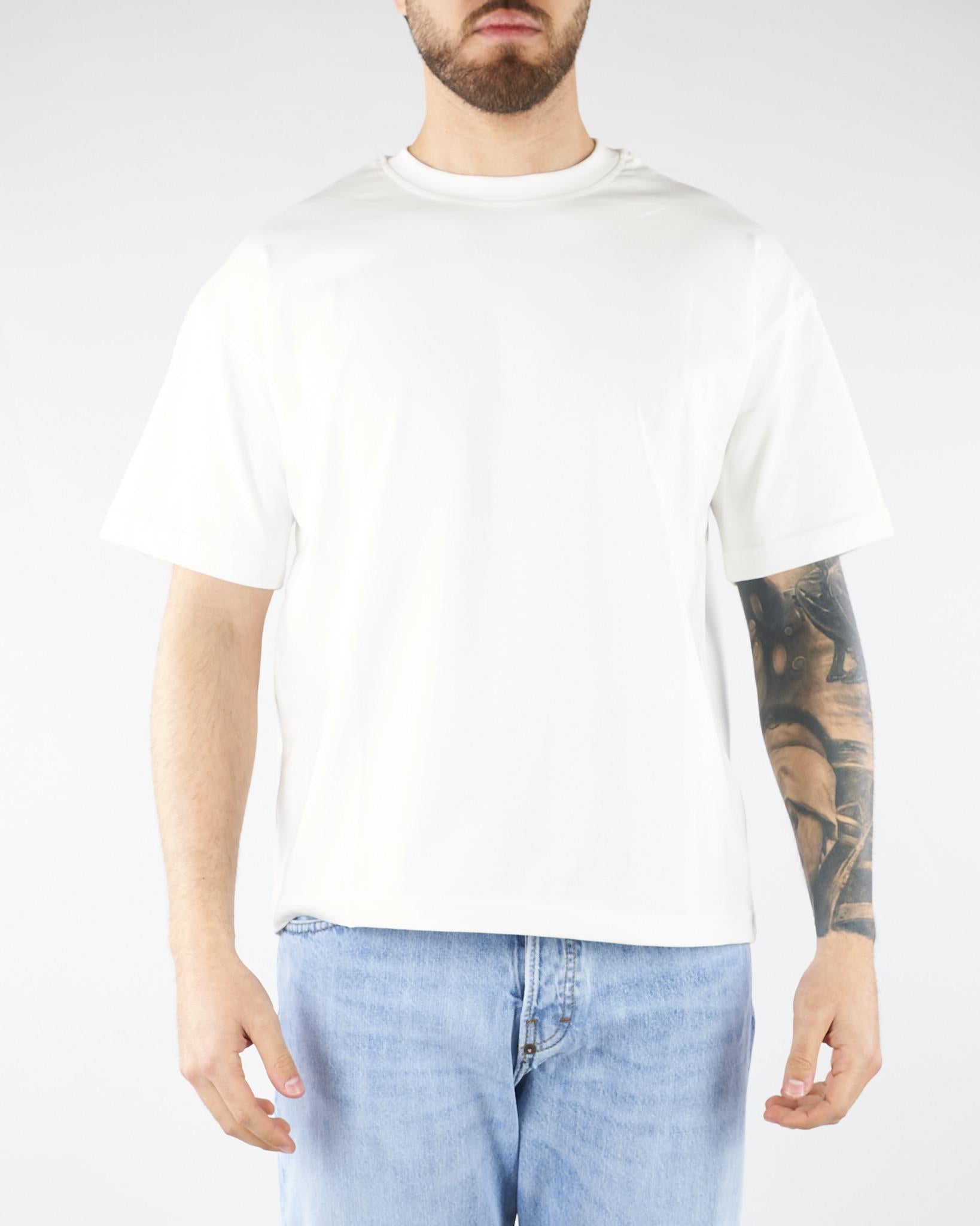T-shirt boxy Bianco con stampa 'Malafemmena' sul retro MAU3DICI02 01 3DICI 