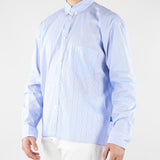Camicia Celeste in cotone a righe CAU3DICI065B 30 3DICI 