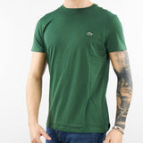 T-shirt Verde in cotone Pima