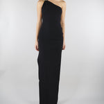 Abito Nero Red Carpet in maglia punto stoffa AM43B62E2 110 ELISABETTA FRANCHI 