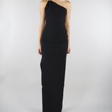 Abito Nero Red Carpet in maglia punto stoffa AM43B62E2 110 ELISABETTA FRANCHI 
