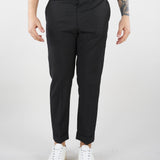 Pantalone Cooper Nero in fresco lana LP26001 D001 LOW BRAND 