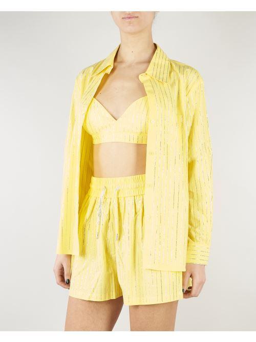 Camicia Giallo con strass all over NS227 38 NO SECRETS 