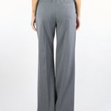 Pantalone Grigio in gabardina di lana tecnica PETRA 6 MAX MARA WEEKEND 