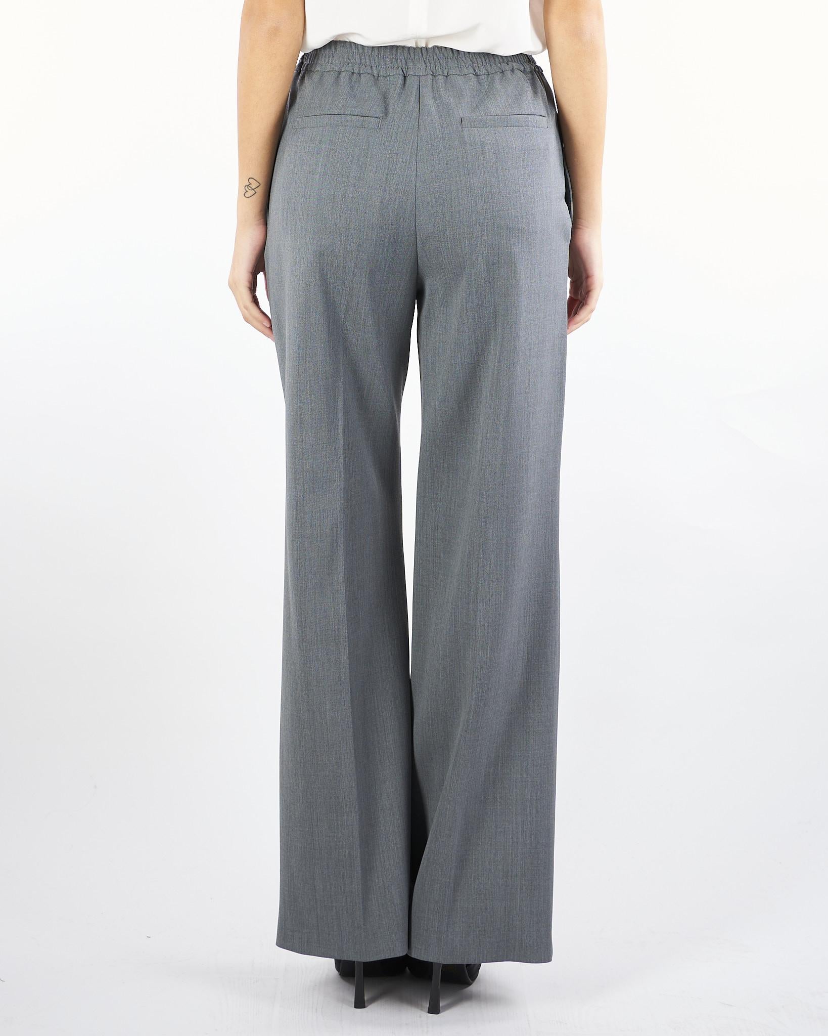 Pantalone Grigio in gabardina di lana tecnica PETRA 6 MAX MARA WEEKEND 