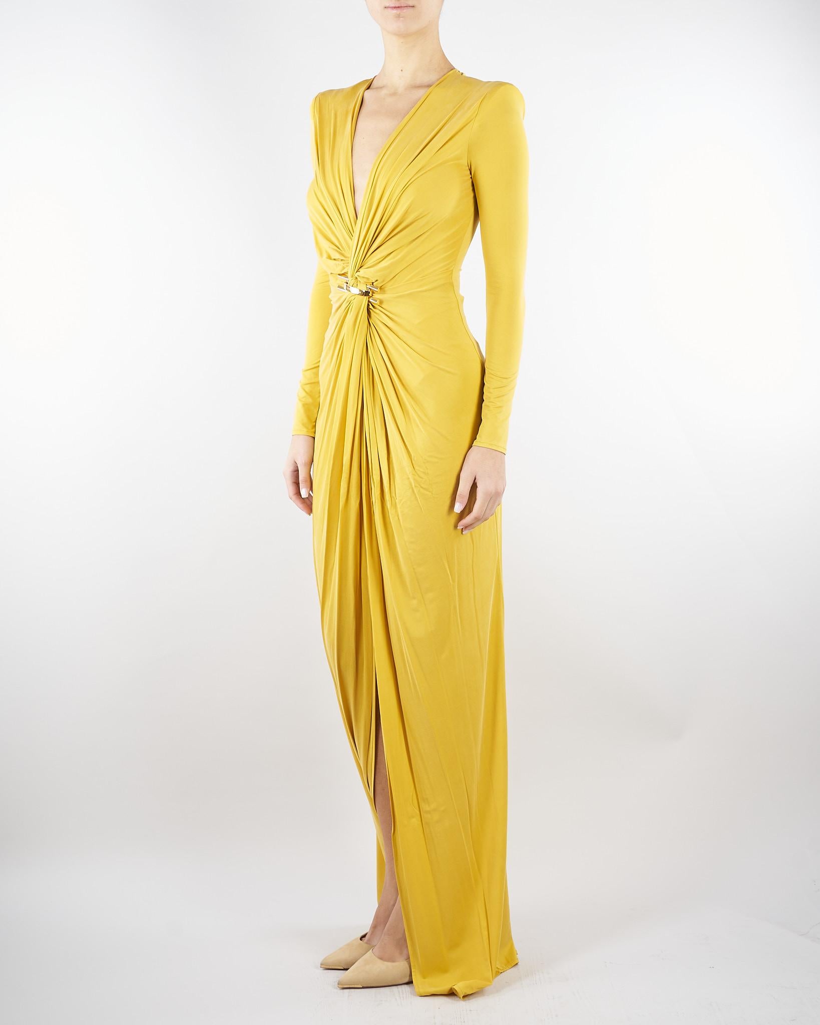 Abito Sun Red Carpet in jersey cupro con logo gioiello ABR2961E2 EV4 ELISABETTA FRANCHI 