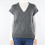 Gilet jacquard Grigio RI5FP010 0W07 ICONA 