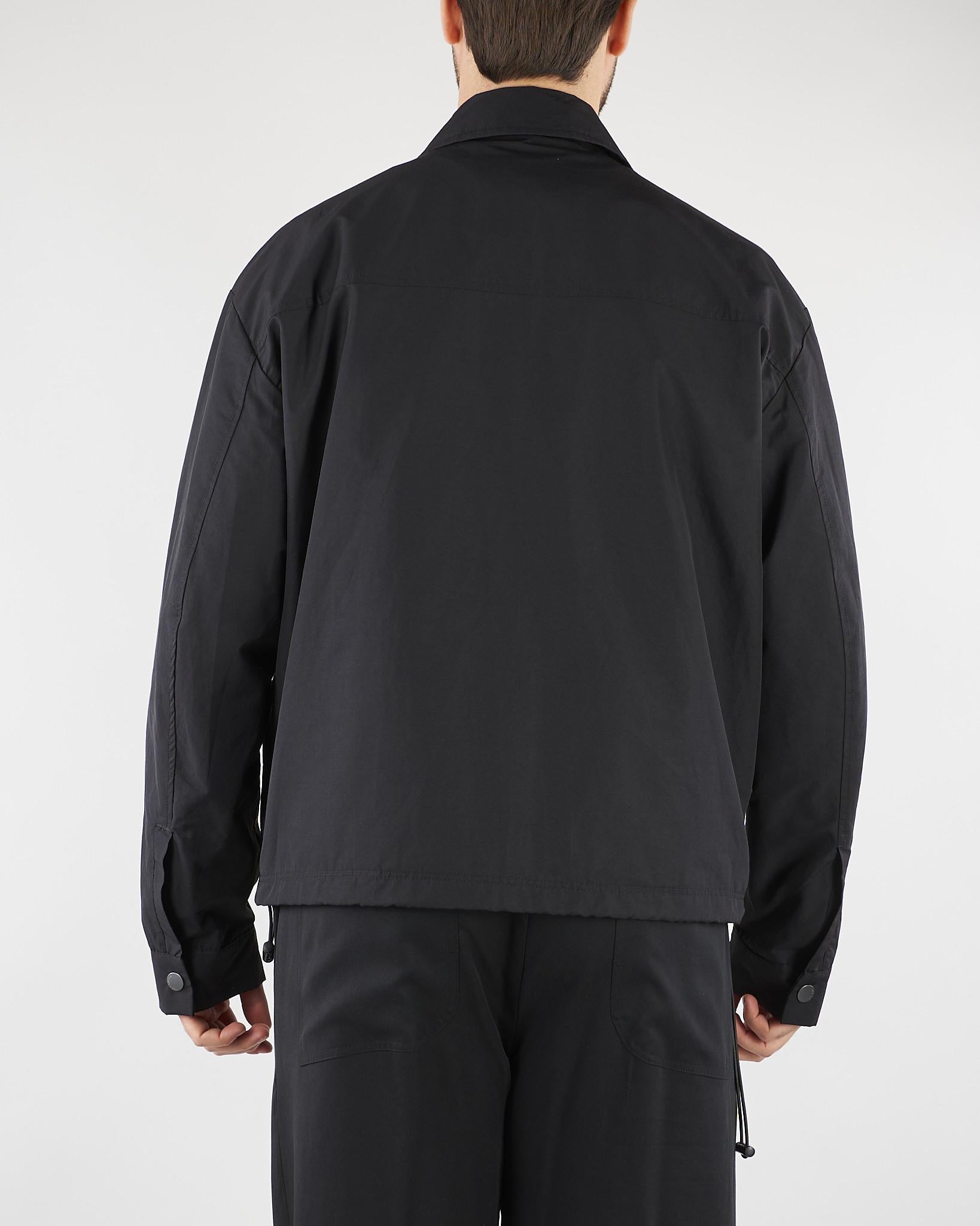 Giubbotto Nero in nylon XG5279 99 YES LONDON 