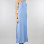 Abito Celeste in satin leggero MSEGHIOTTO 7 MAX MARA STUDIO 