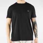 T-shirt Nero in cotone Pima TH6709 031 LACOSTE 