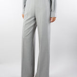 Pantalone Grigio wide leg in misto lana A2029719 7 CLIPS 