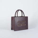 Borsa Tote piccola Merlot con logo BS33A56E2 EA4 ELISABETTA FRANCHI 