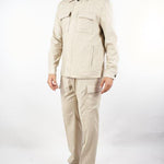 Pantalone Cargo Beige in flanella di lana 3932P1698253600 23 MANUEL RITZ 