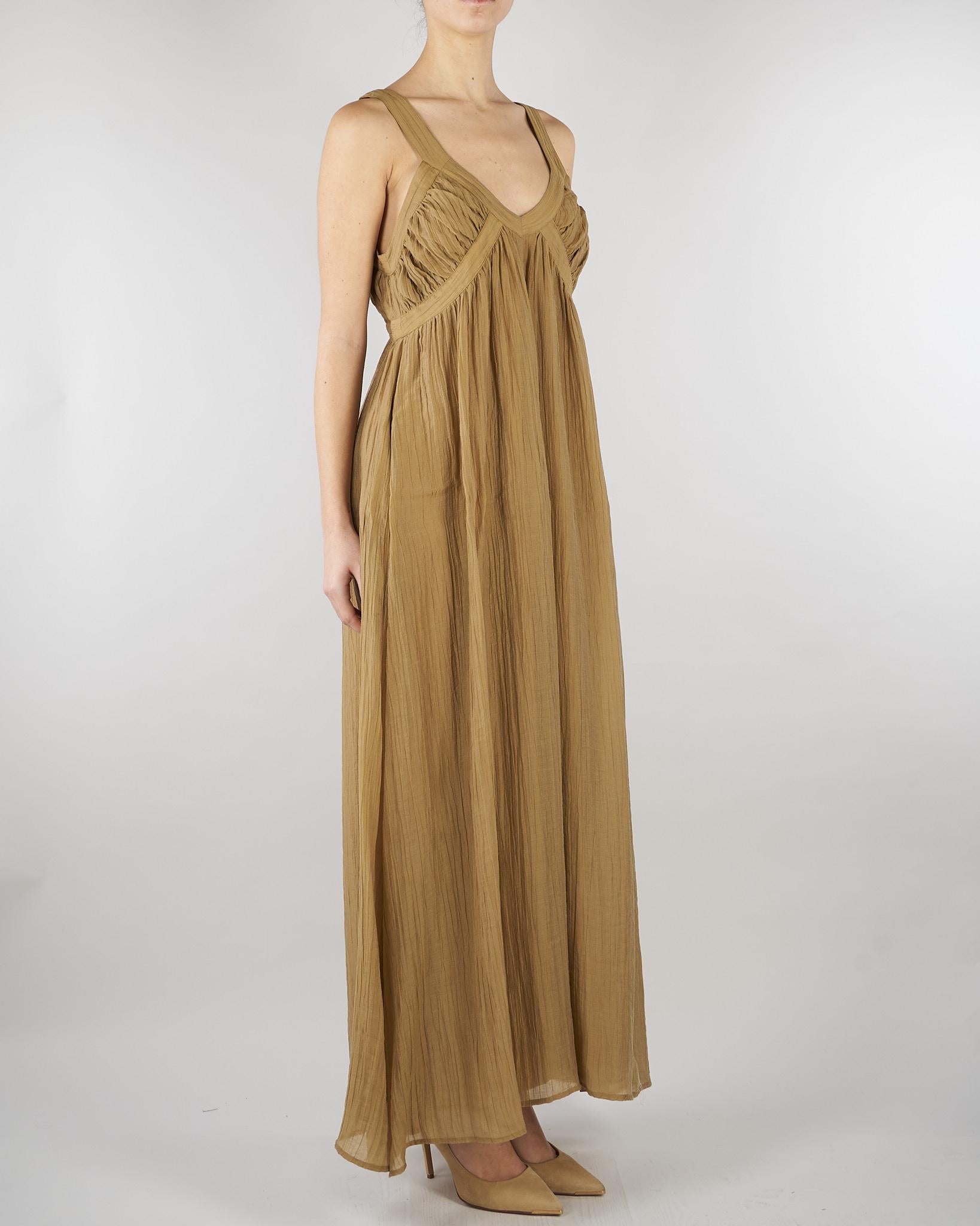 Abito lungo Tabacco in voile AB1541460238 024 SEVENTY 