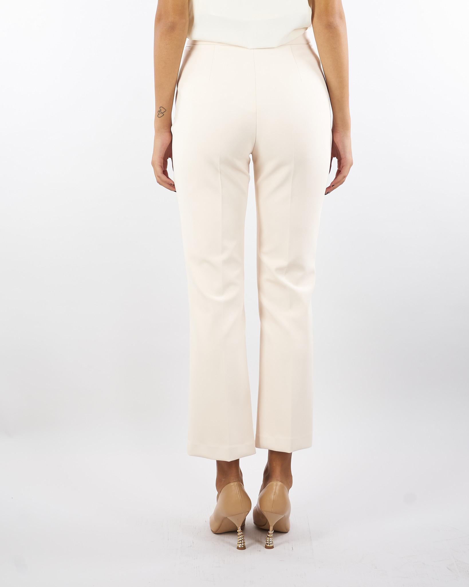 Pantaloni Milk in doppio crêpe PA10856E2 DZ9 ELISABETTA FRANCHI 
