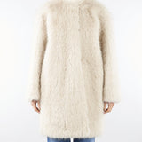 Cappotto Naturale in tessuto effetto faux fur EROS 2 MAX MARA STUDIO 