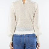 Maglia Panna in mohair con ricamo in pizzo TT3470 282 TWIN SET 