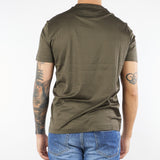 T-shirt Verde basic in misto lyocell e cotone 8N1TE81JUVZ U8120 EMPORIO ARMANI 