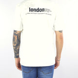 T-shirt Bianco con stampa logo sul retro