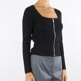 Cardigan Nero con zip Cerryl CERRYL 700 NENETTE 