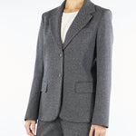 Blazer Grigio in jersey tinto filo DILLY 1 MAX MARA WEEKEND 