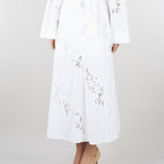 Gonna lunga Bianco in popeline e sangallo TT2030 1 TWIN SET 