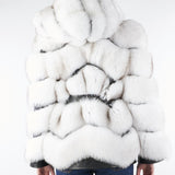 Vera Pelliccia Ghiaccio con inserti in pelle LC2077 30 LES NOIR 