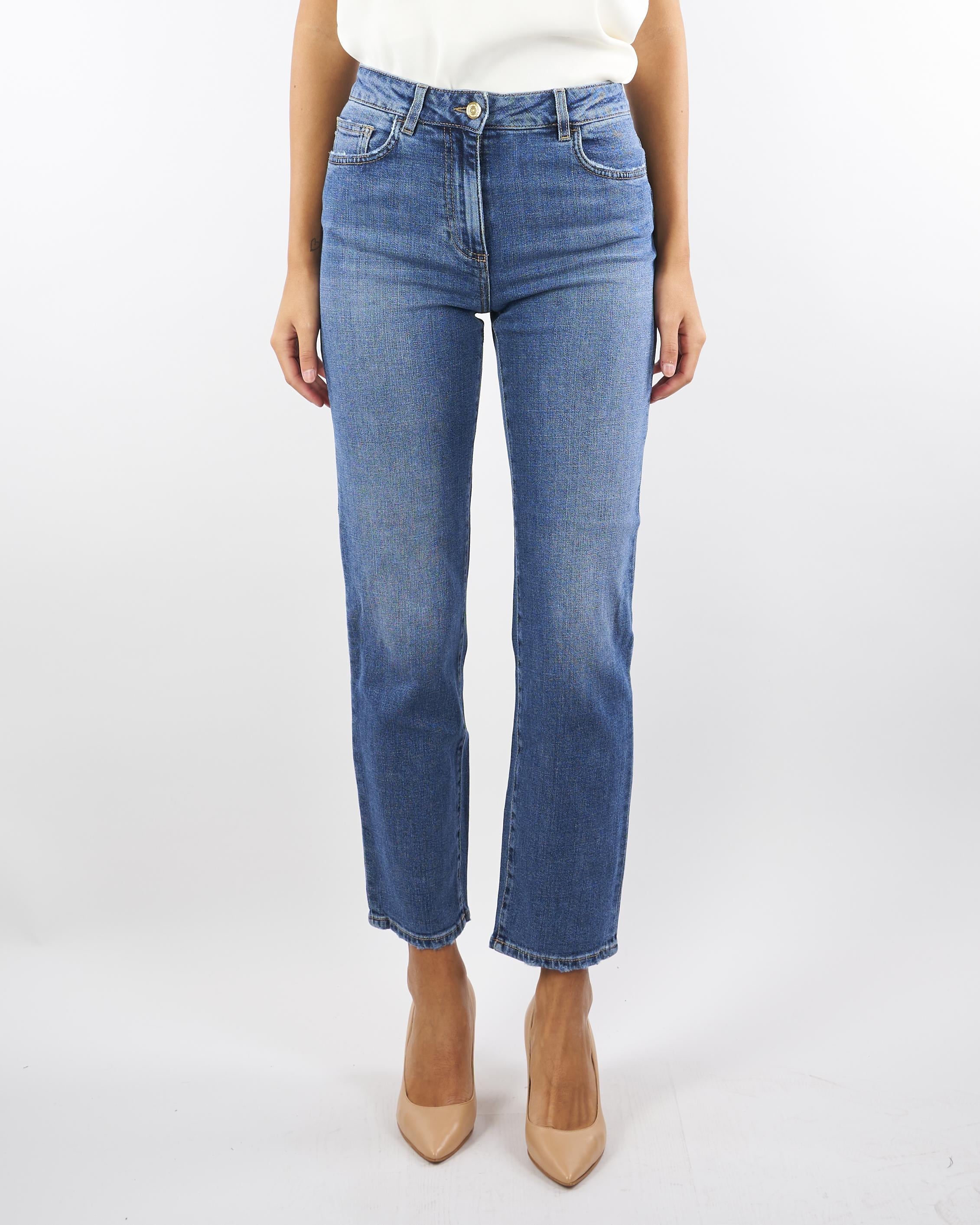 Jeans con logo embossed PJ07N56E2 192 ELISABETTA FRANCHI 