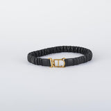 Cintura Nero in pelle con fibbia logo gold TO5310 6 TWIN SET 