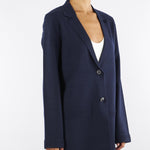 Giacca Blu in maglia con bottoni gioiello RF5281MA41R 93812 BLUGIRL 