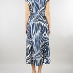 Chemisier Blu-Bianco midi in popeline PBBGIOIRE 12 PENNY BLACK 