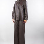 Pantalone Moka in ecopelle Eleven ELEVEN 650 NENETTE 