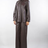 Pantalone Moka in ecopelle Eleven ELEVEN 650 NENETTE 