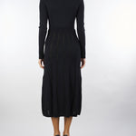 Abito Nero in maglia con bottoni gold TP3110 6 TWIN SET 