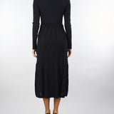 Abito Nero in maglia con bottoni gold TP3110 6 TWIN SET 