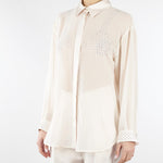 Camicia Burro in georgette con strass CA10201TGEO0001 V0359 SIMONA CORSELLINI 