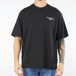 T-shirt Nero loose fit con logo e stampa TH5950 031 LACOSTE 