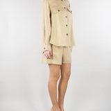 Shorts Sabbia in gabardina di lino WKIVELETTA 1 MAX MARA WEEKEND 