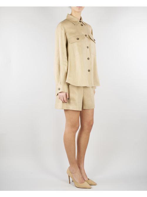 Shorts Sabbia in gabardina di lino WKIVELETTA 1 MAX MARA WEEKEND 