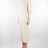 Abito Crema midi plissettato M6PY18 824 MEIMEIJ 
