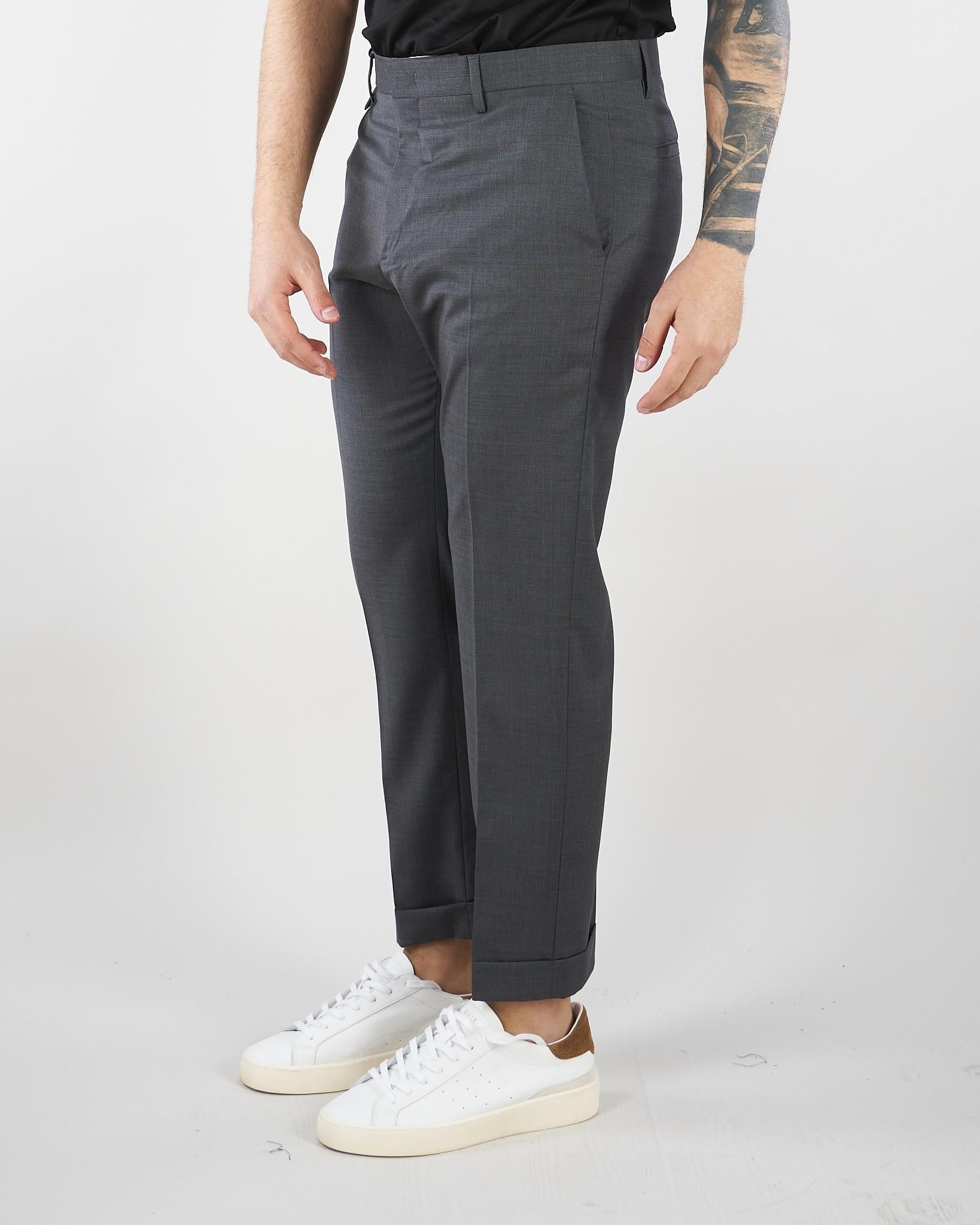 Pantalone Cooper Grigio in fresco lana LP26001 N068 LOW BRAND 